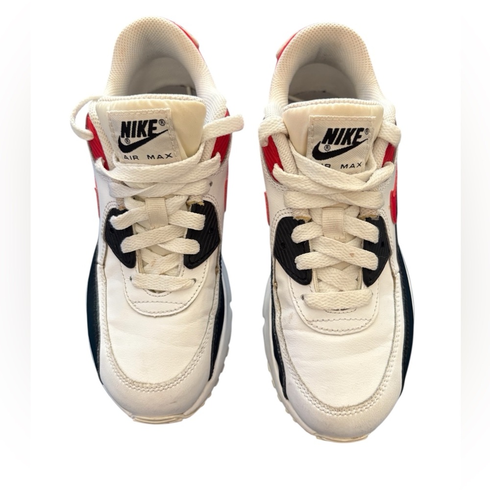 Nike Air Max Kids Sneakers - White, Red, and Black